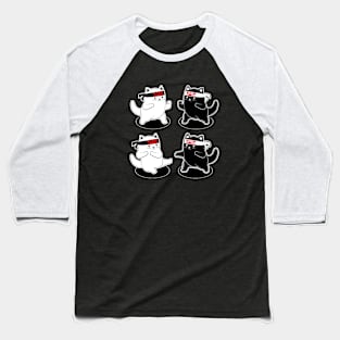 Karate Cat Baseball T-Shirt